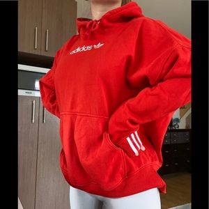 ADIDAS RED HOODIE